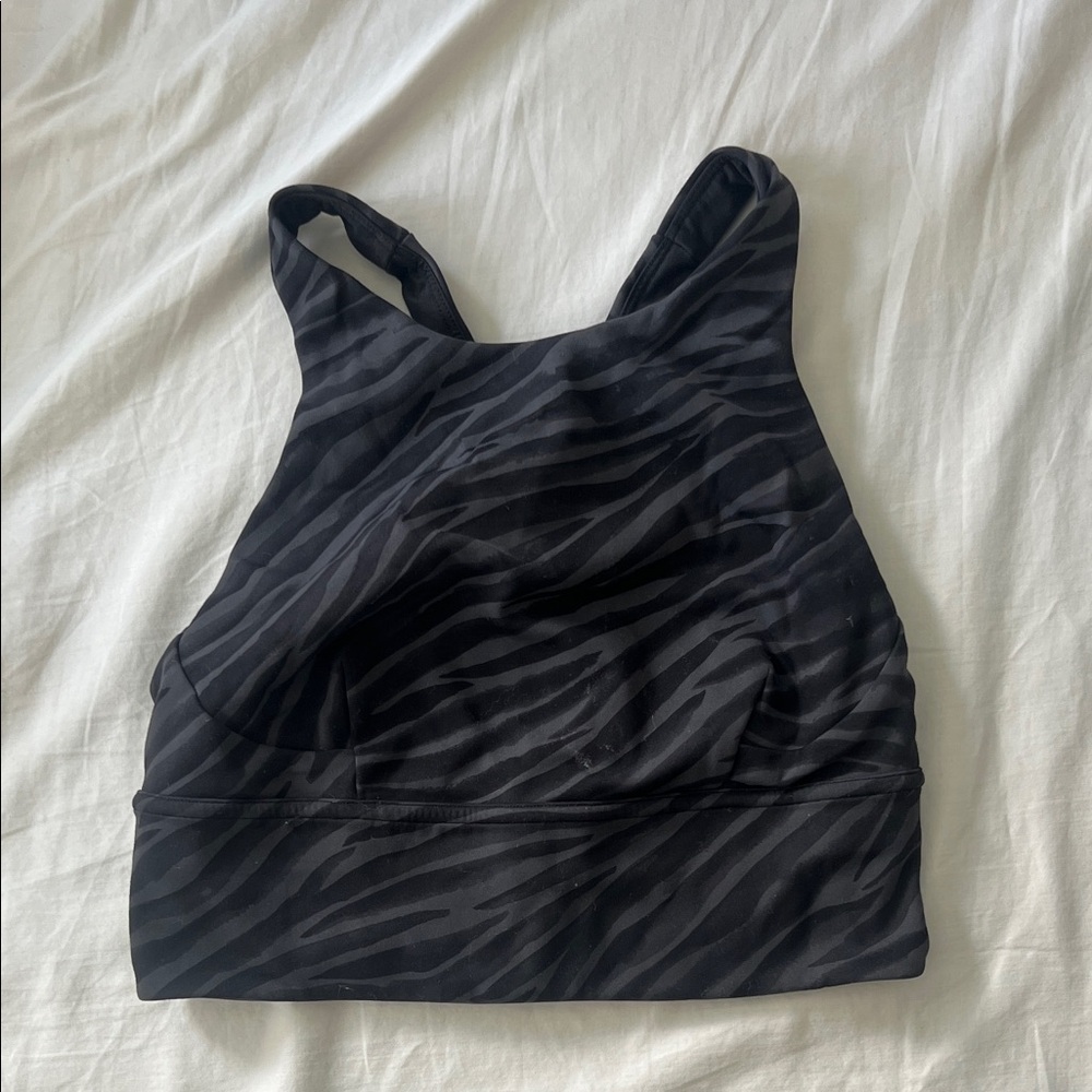 lululemon athletica Black Zebra Sports Bra size 2